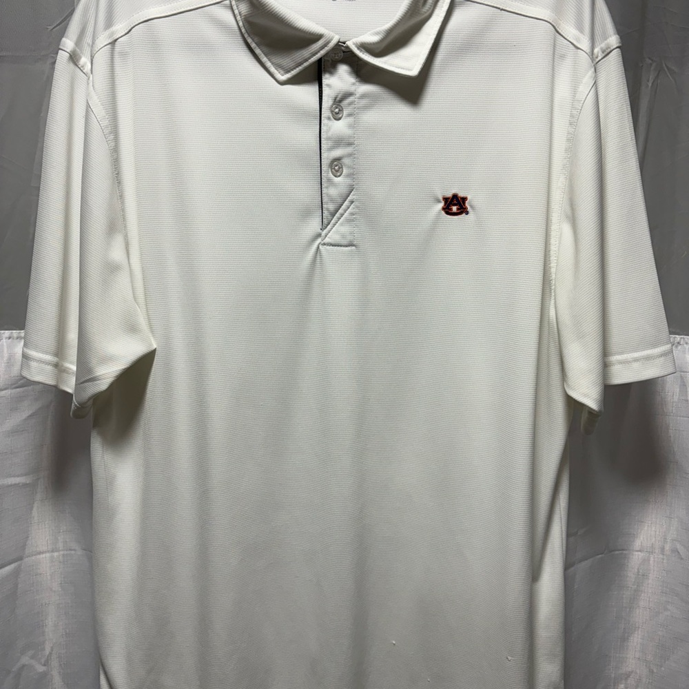 Auburn White Polo Shirt